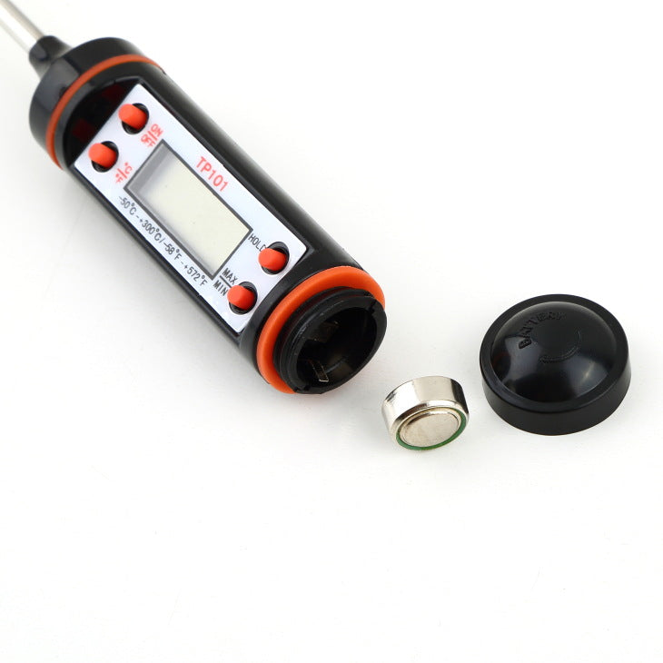 Smartphone app monitoring wireless BBQ probe thermometer via Bluetooth for real-time temperature tracking.