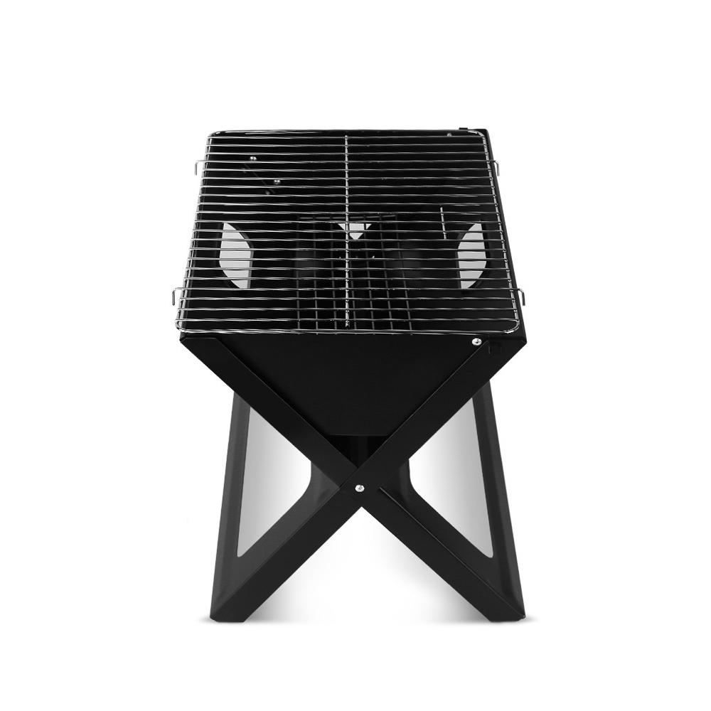 Foldable charcoal grill for backyard, camping, picnic and tailgating
