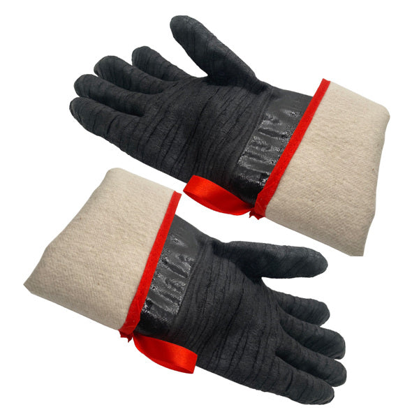Heat-proof barbecue grill gloves with long sleeves for handling hot grills and cookware